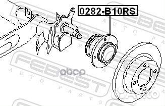 Ступица 0282-B10RS 0282-B10RS Febest