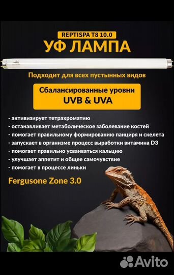 Ультрафиолетовая лампа для рептилий