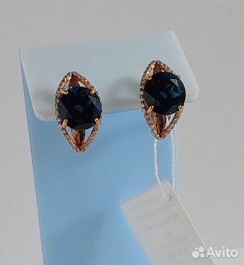 Продам золотые серьги