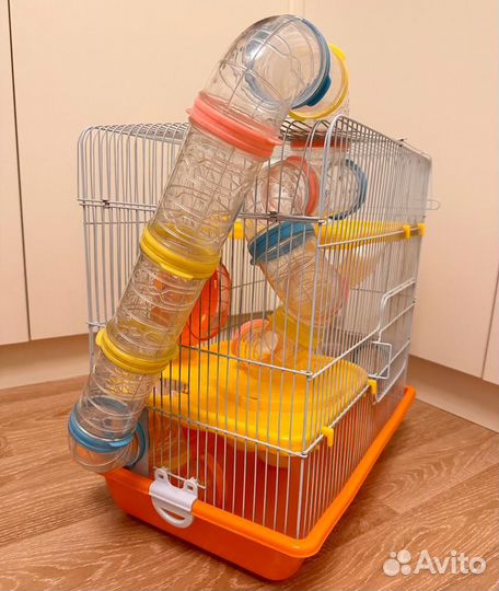 Клетка для хомяков/мышей с тоннелями