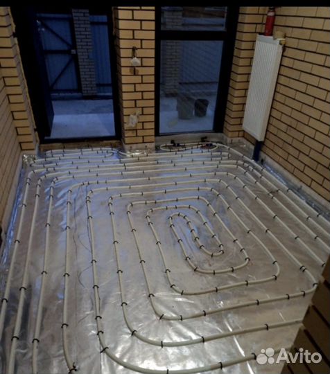 Монтаж отопление водоснабжение.Теплый пол