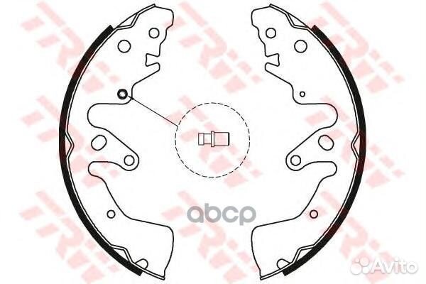 Колодки тормозные барабанные зад GS8801 GS8