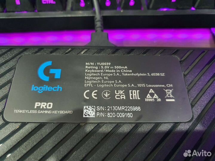 Logitech g pro игровая механическая клавиатура