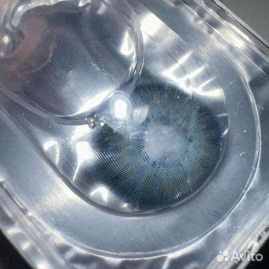 Линзы контактные цветные без диоптрий 14,2 мм Лед