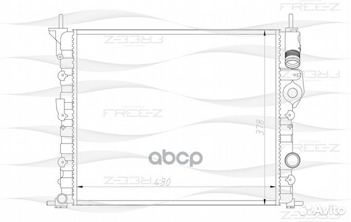 Радиатор renault Clio/Kangoo/Logan/Megane/Sceni