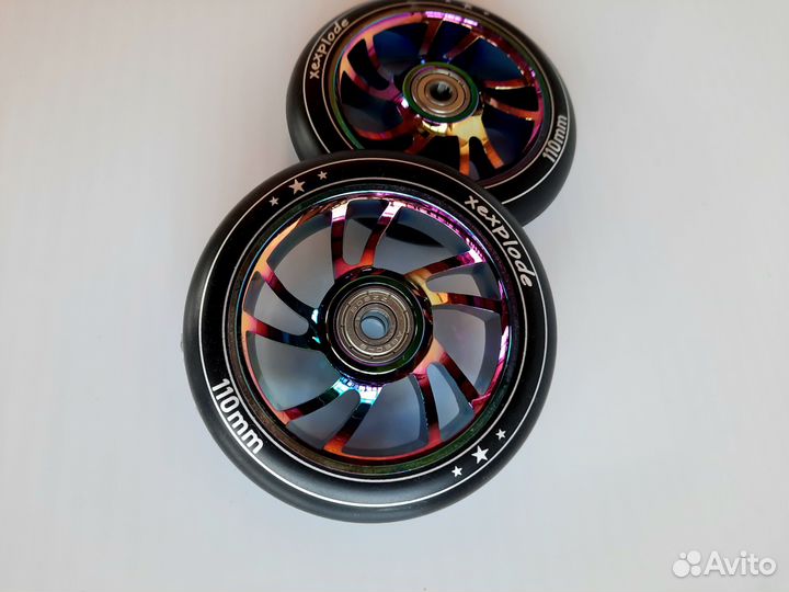 Колеса для трюкового самоката 110 неохром