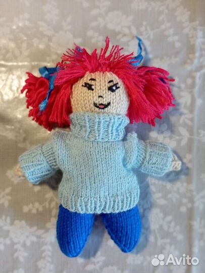 Кукла вязаная. Маленькая. Для малышей