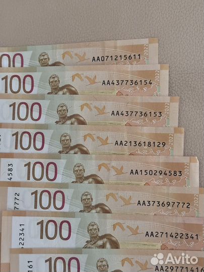 Банкнота 100рублей 2022 серия аа