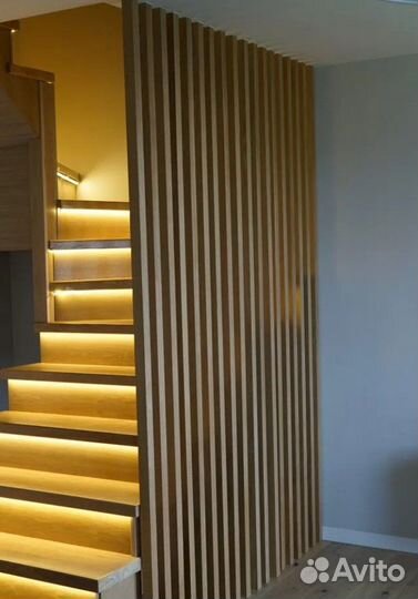 Декоративные рейки для перегородки 40х60