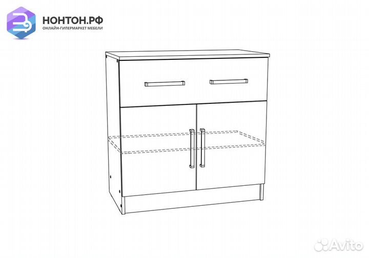 Комод Бася с ящиком белый