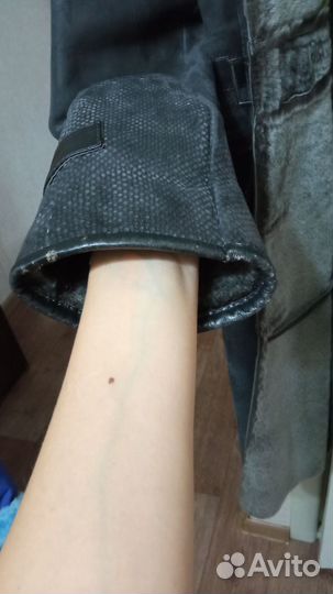 Дубленка натуральная женская длинная 44