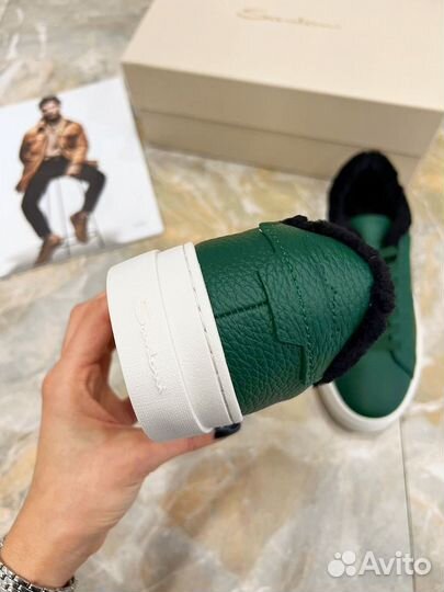 Мужские Кеды Santoni на меху