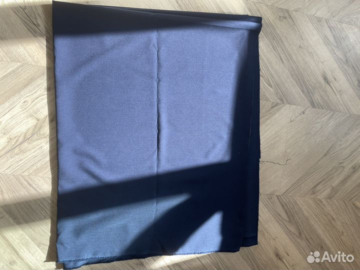 Ткань костюмная 125х250 темно-синяя