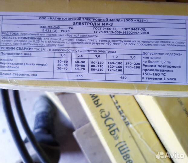 Электроды сварочные