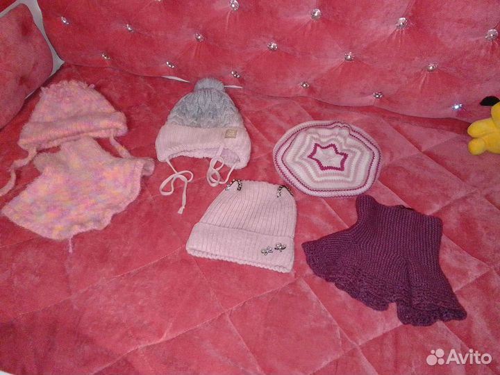 Детские шапочки для девочек