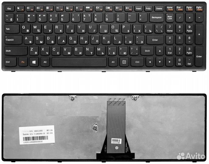 Клавиатура для ноутбука Lenovo G500S, S510, Z510 ч