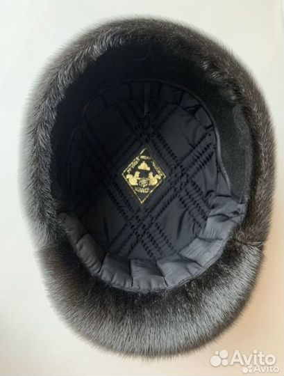 Норковая шапка мужская. Новая
