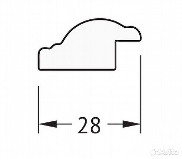 Зеркало Evoform Definite 148х68 BY 0761 в багетно