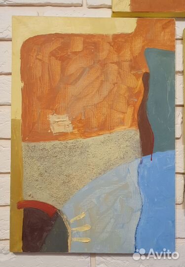 Картина модульная. Масло на холсте. Авторская