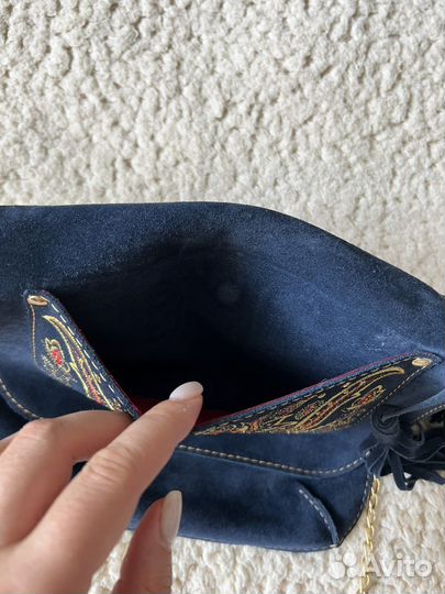 Сумка натуральная замша