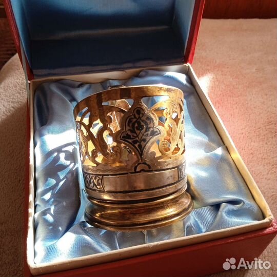 Подстаканник Кубачи, серебро