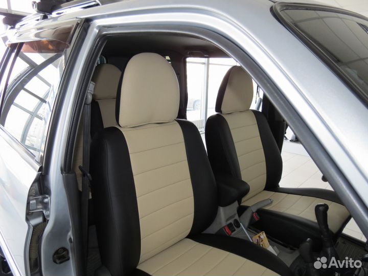 Чехлы экокожа на Mitsubishi Pajero Sport до 2008 г