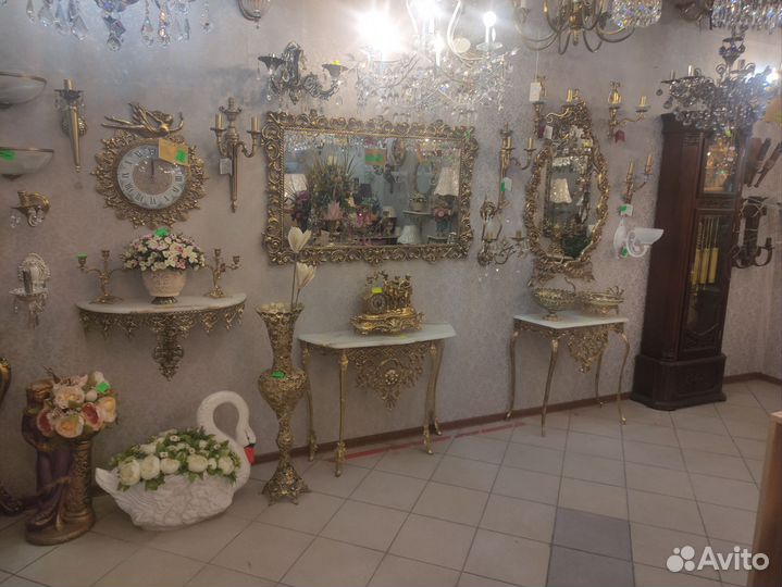 Люстра бронза,бра,консоли,вазы,лампы
