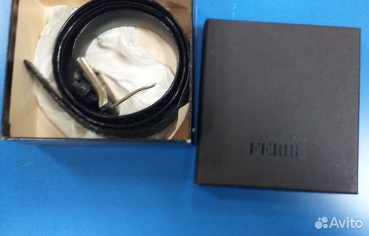 Мужской кожаный ремень италия