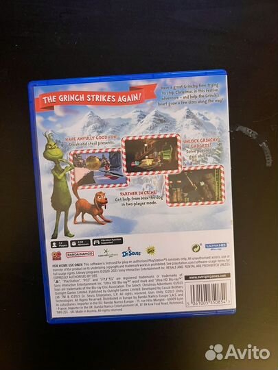 Grinch Christmas Adventures диск ps5