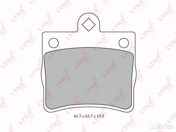 Колодки тормозные зад mercedes-benz C180/200/230 W