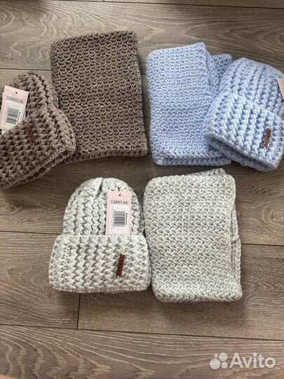 Шапка и снуд комплект новые