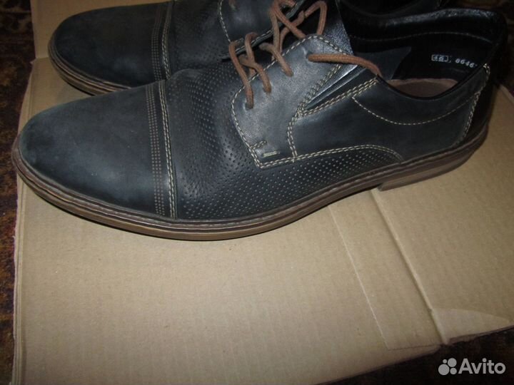 Туфли мужске Rieker, 46 размер, кожа