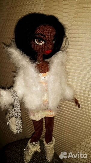 Кукла вязаная,каркасная,хороший подарок