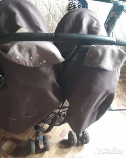Коляска для двойни (санки в подарок)