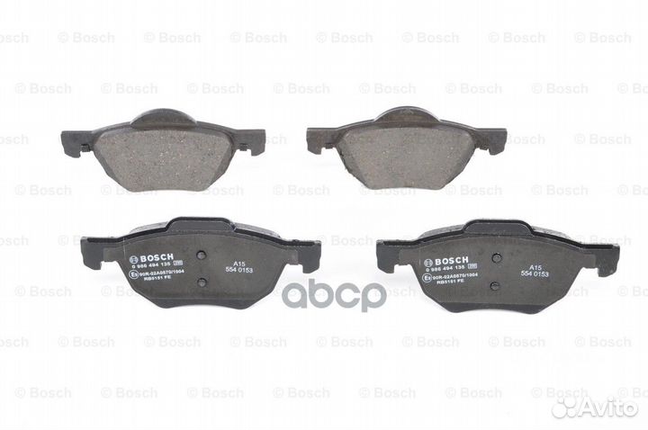Колодки торм диск передн к-т 0986494135 Bosch