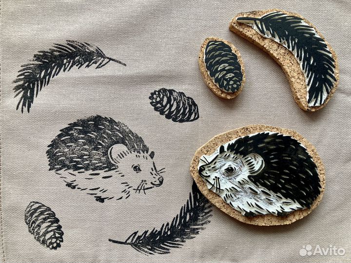 Штамп для творчества ежик