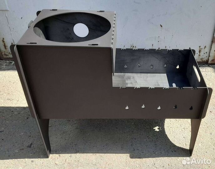 Мангал с печью под казан разборный