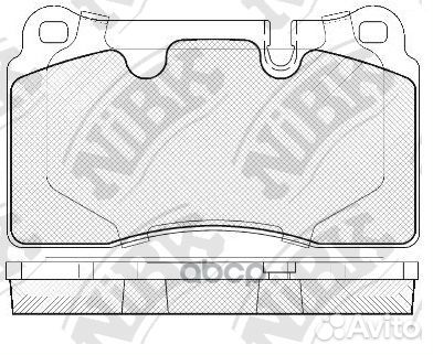 Колодки тормозные дисковые PN0486 NiBK