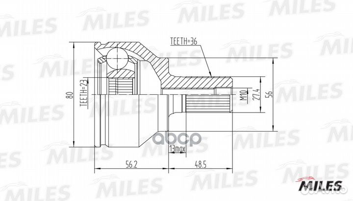 ШРУС наружный ford focus 1.4-2.0 04- (GKN 30517