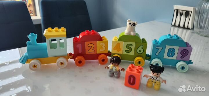 Lego duplo поезд с цифрами 10954