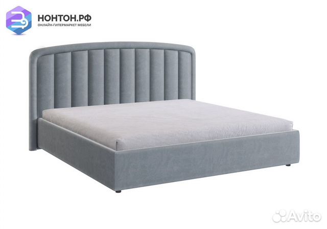 Кровать Сиена 2 1.8 м серая