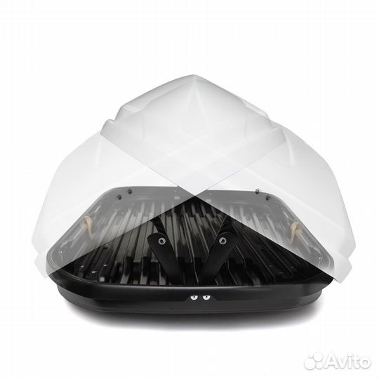 Автобокс на крышу ED Магнум 580 белый глянец