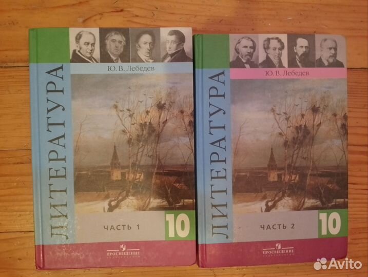 Учебник по литературе 10 класс в двух частях