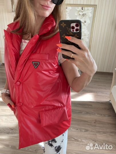 Жилет женский дутый оверсайз