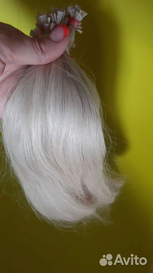 Волосы для наращивания 45+ см славянка премиум