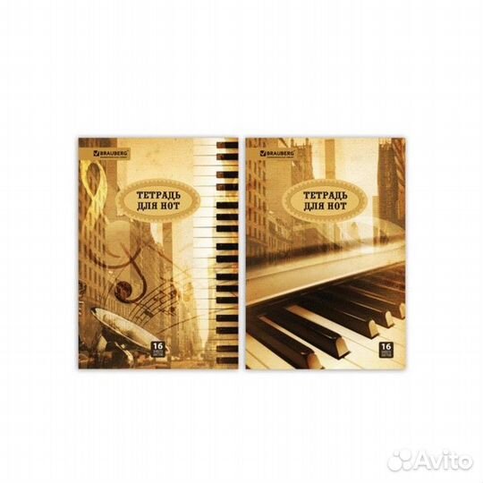 Тетрадь для нот А4, 16 листов, вертикальная