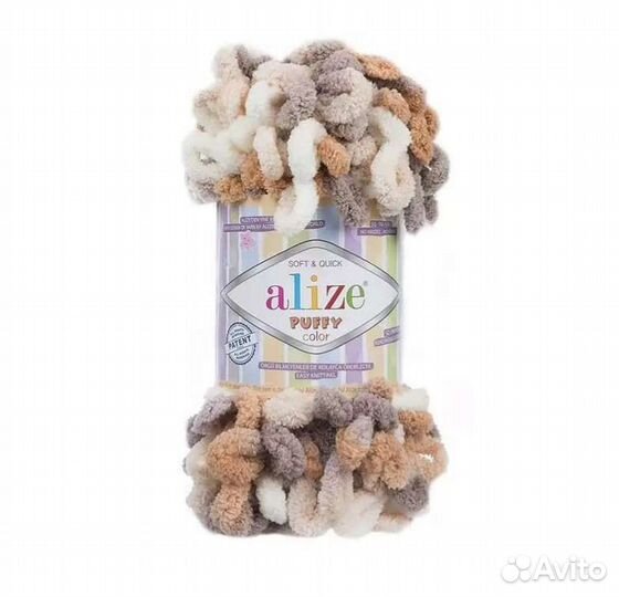 Пряжа alize puffy color