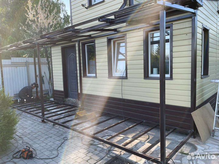 Сварочные работы навесы козырьки террассы ворота