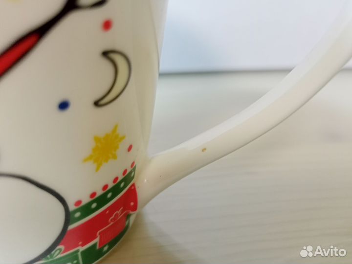 Кружка новогодняя снеговик