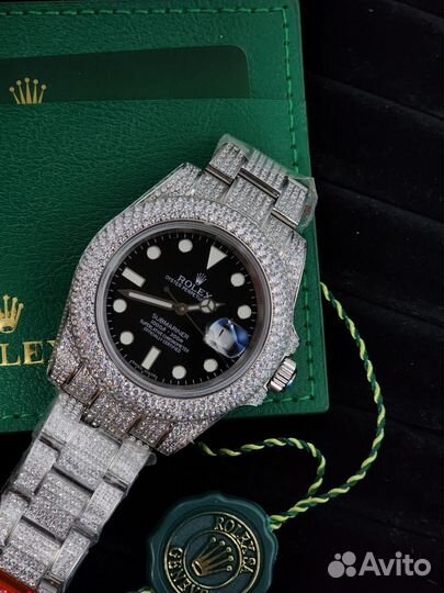 Часы Rolex Submariner Date 40 Black с инкрустацией